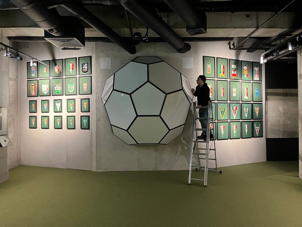 „Piłka projekcyjna” – prototyp stanowiska (test)