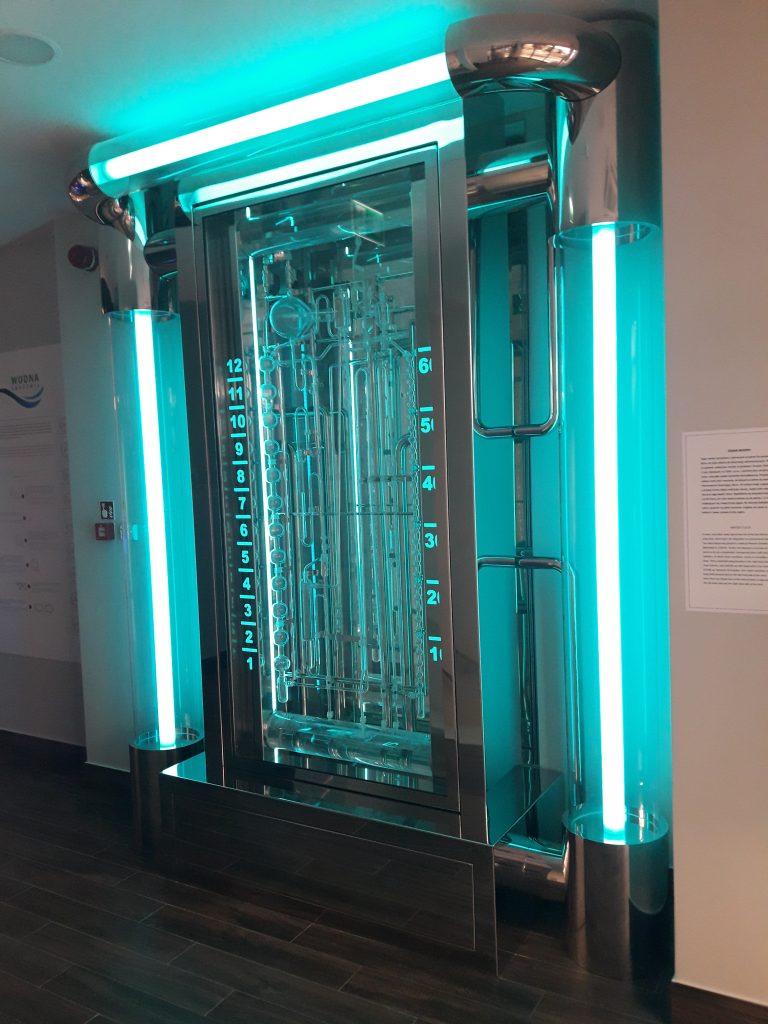 Zegar Wodny – prototyp (ujęcie 3, perspektywa)