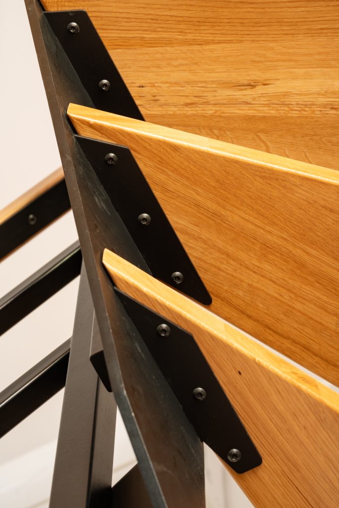 Poręcz drewniana – detal